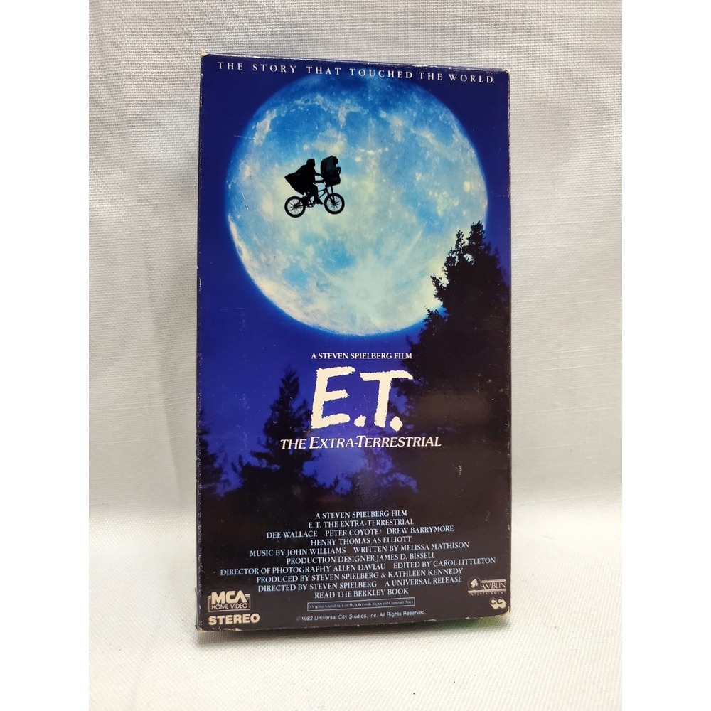 E.T. The Extra-Terrestrial Betamax‎ Beta Movie Spielberg MCA Home Video